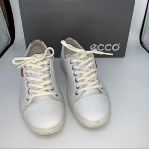 Ecco ladies Soft 7 white leather sneakers